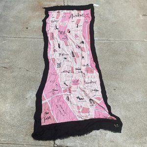 Kate Spade Manhattan Map Oblong Scarf
